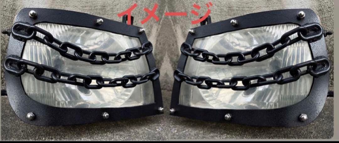 三菱　パジェロミニ　h58a h56a ヘッドライトガード