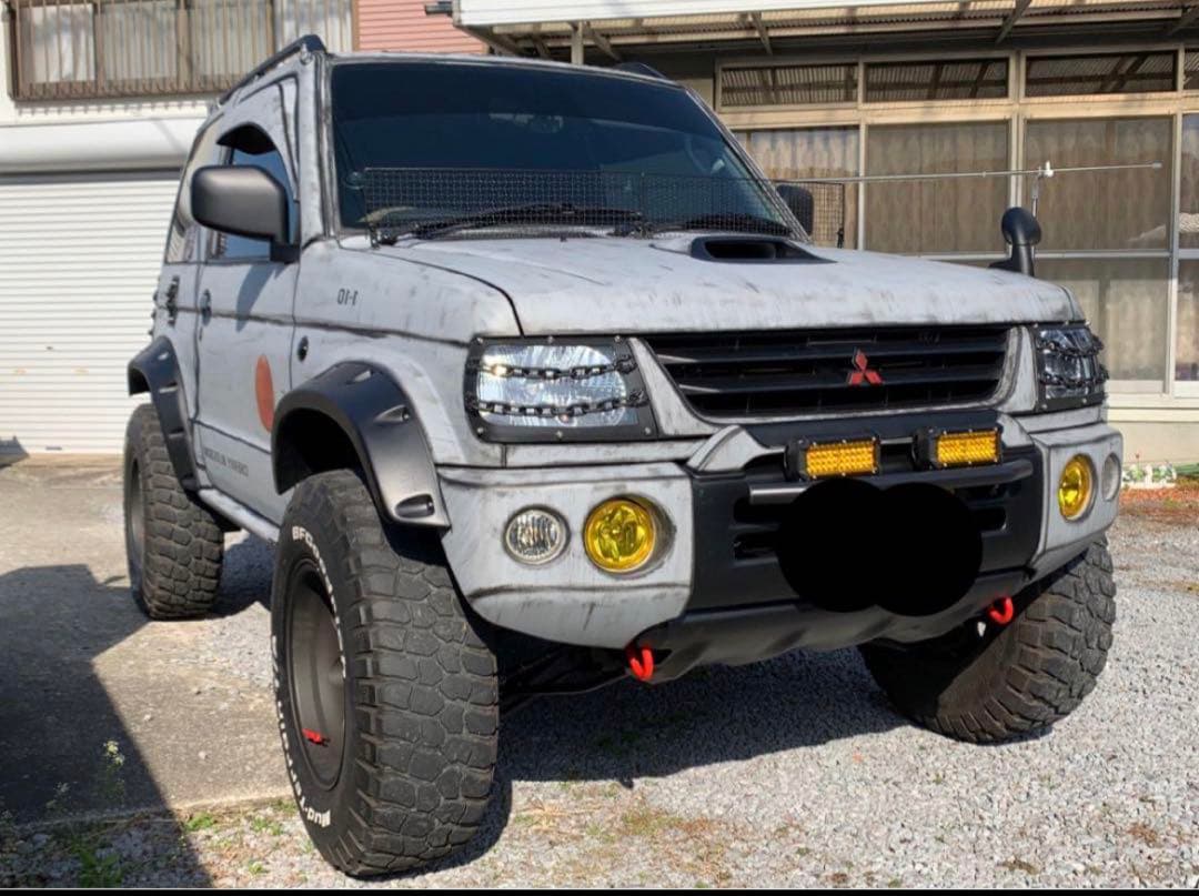 三菱　パジェロミニ　h58a h56a ヘッドライトガード