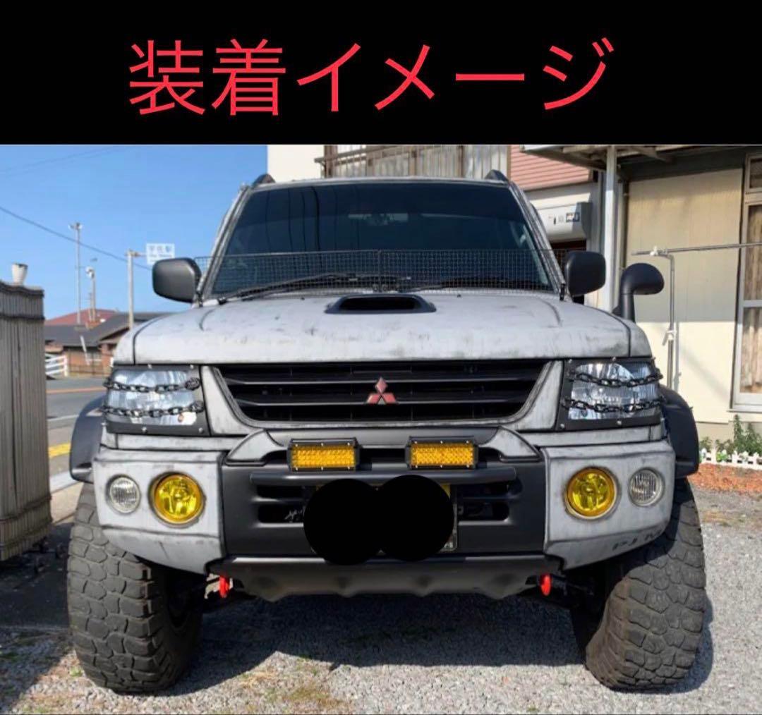 三菱　パジェロミニ　h58a h56a ヘッドライトガード