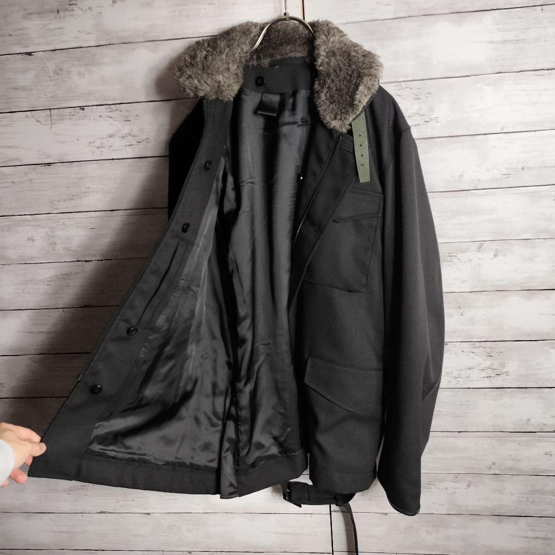 未使用レベル エヌハリウッドM-65 ミリタリージャケット ライナー付き ファー