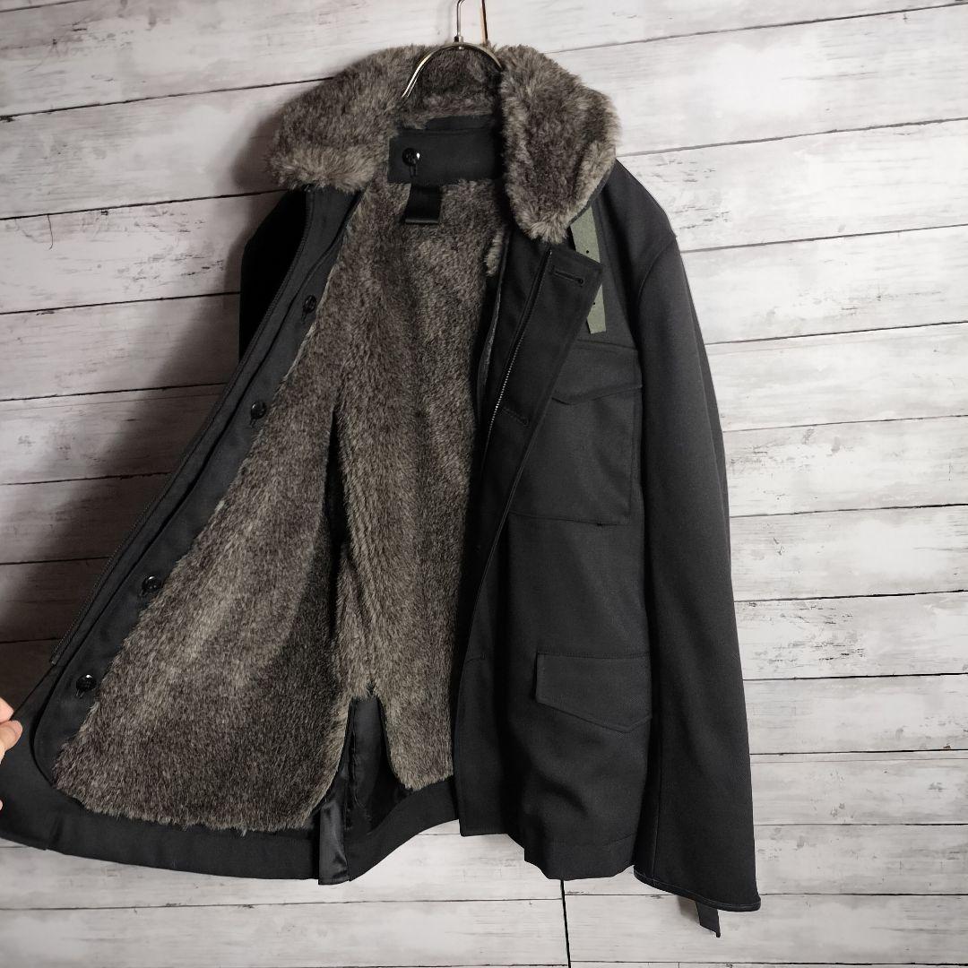 未使用レベル エヌハリウッドM-65 ミリタリージャケット ライナー付き ファー