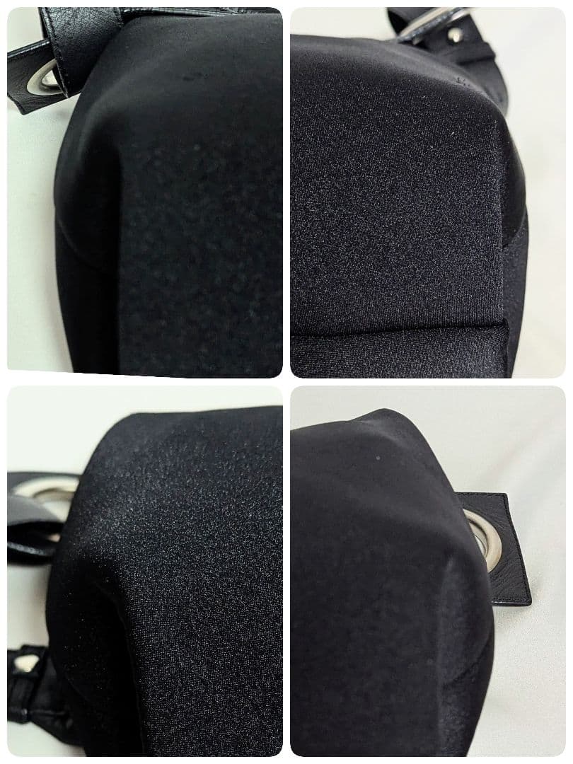 美品◎kawa-kawa hatome ボディバッグ 牛革 斜め掛け L 黒