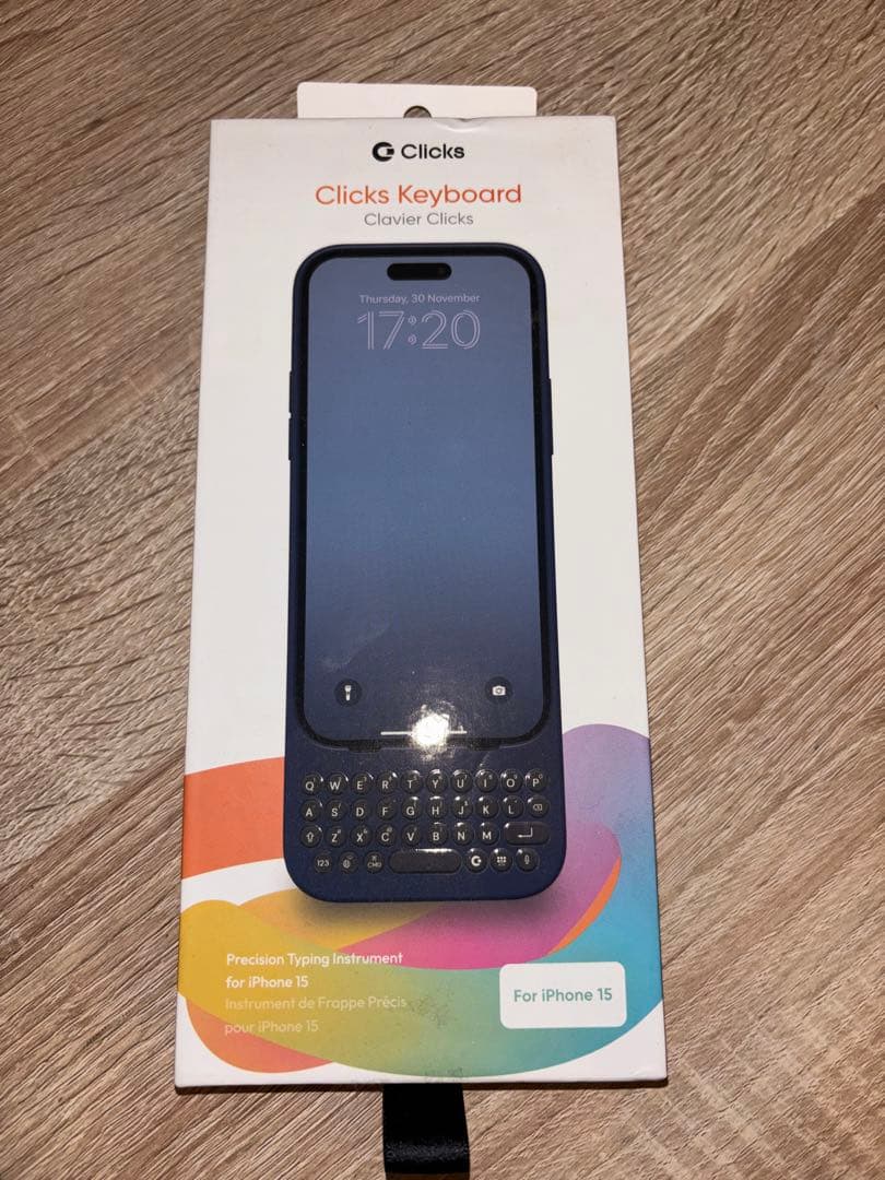 【箱あり】【iPhone 15 無印用】 Clicks 動作確認済 充電のみ可