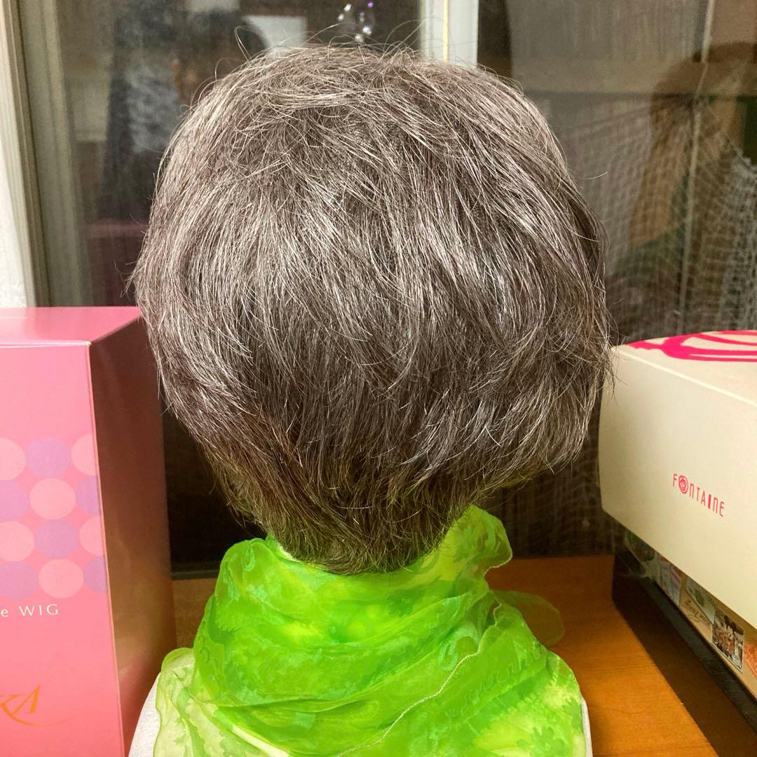 ウィッグ白髪医療用レオンカ