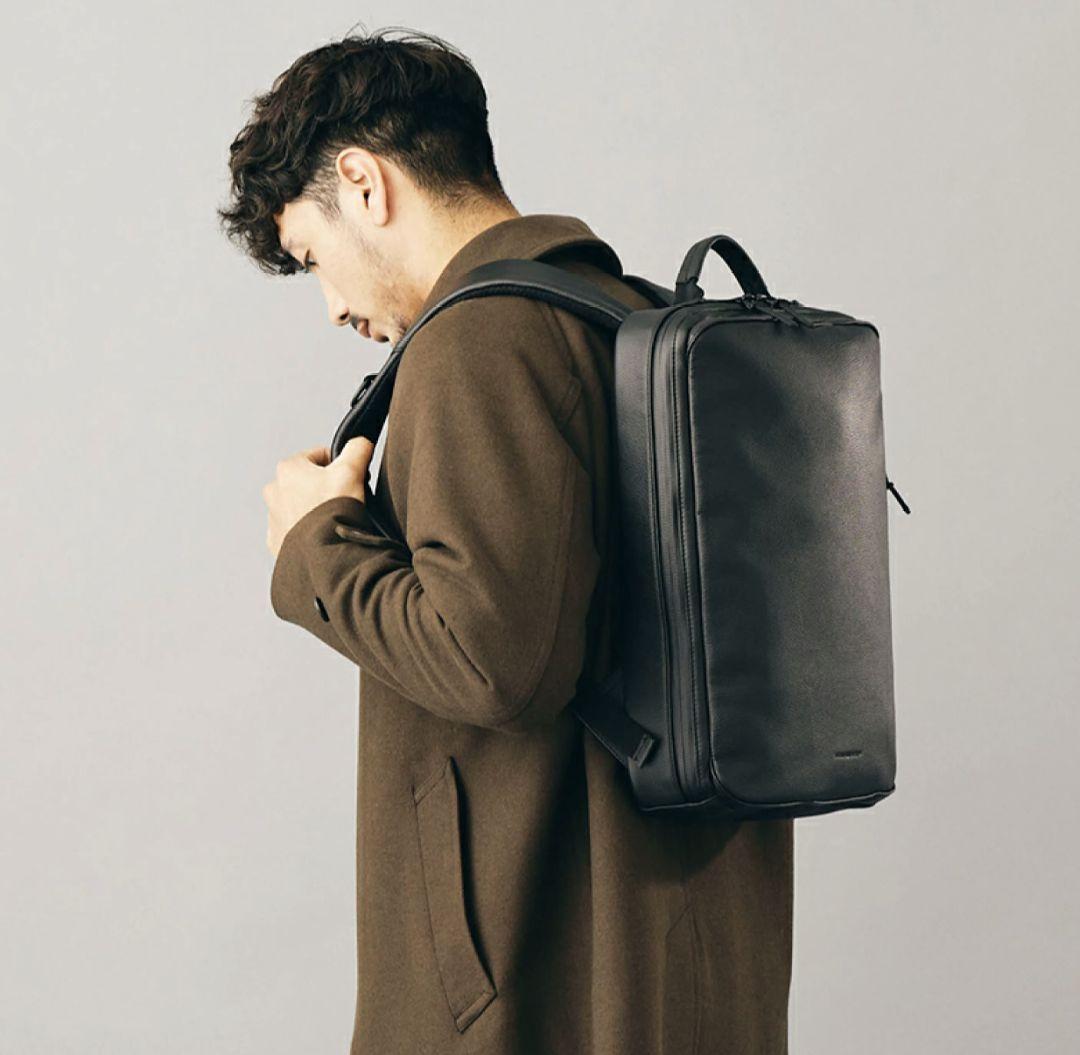 broski&supply リュック chain 牛革 防水レザー