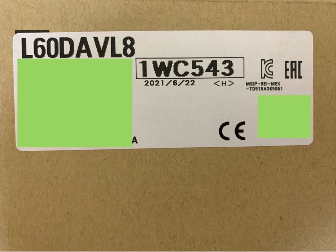 三菱電機　L60DAVL8　デジタルーアナログ変換ユニット　新品未開封