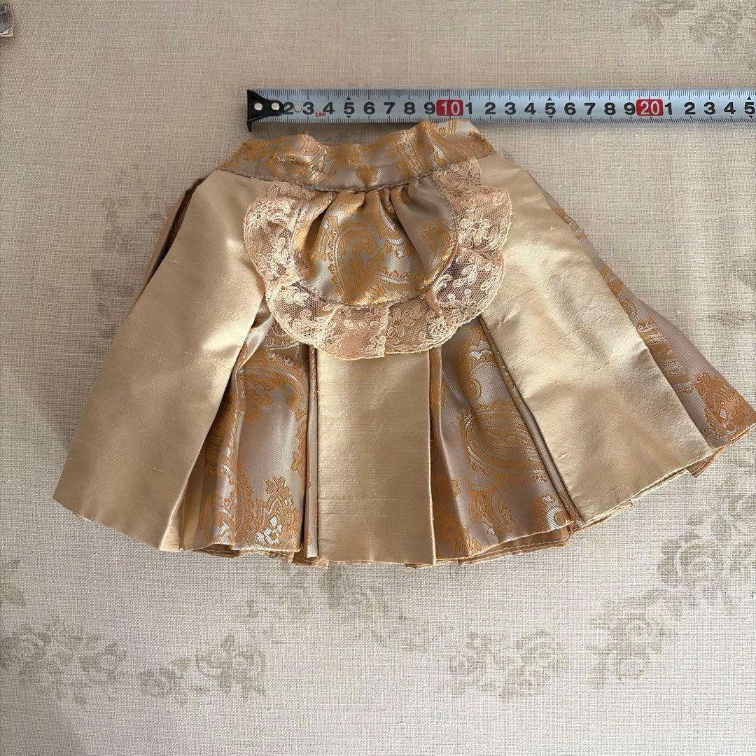 アンティークドール用　ジュモー ドレス&ボネ