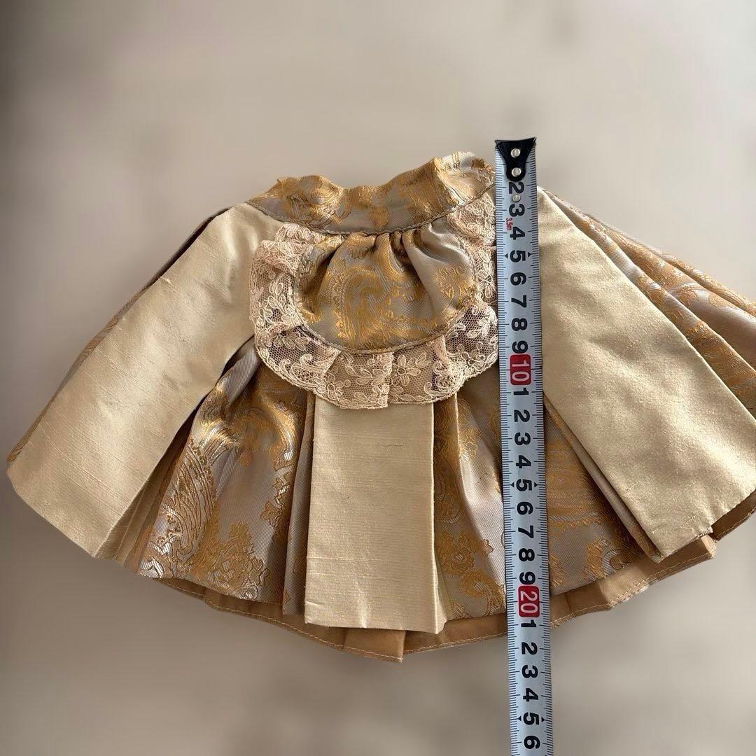 アンティークドール用　ジュモー ドレス&ボネ