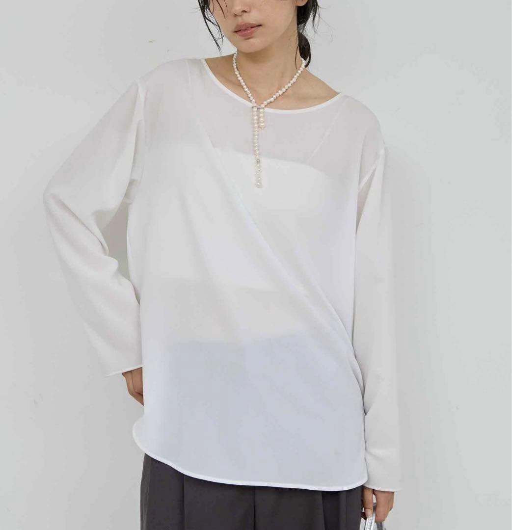 GALLARDAGALANTE ガリャルダガランテ　ラウンドブラウスTee