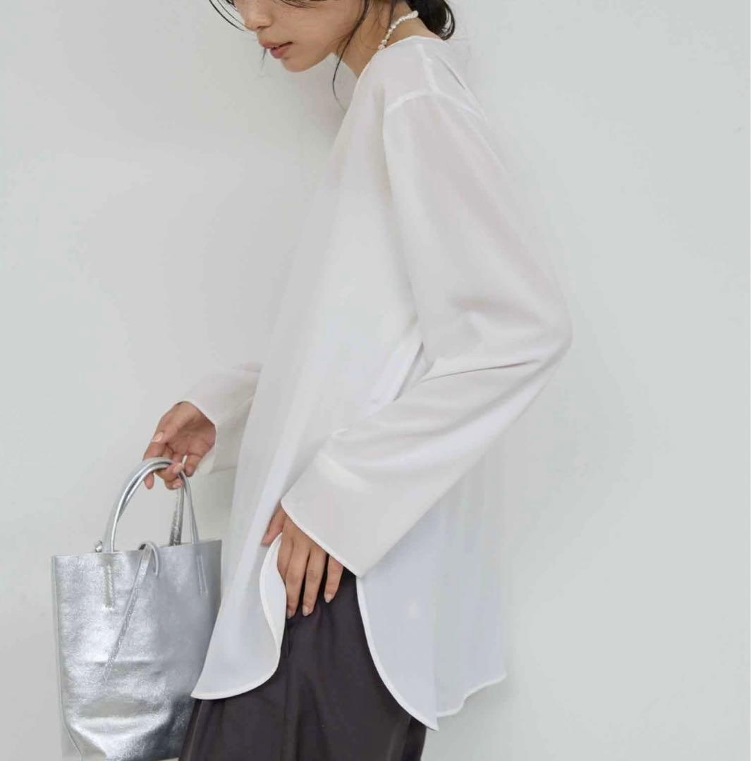 GALLARDAGALANTE ガリャルダガランテ　ラウンドブラウスTee