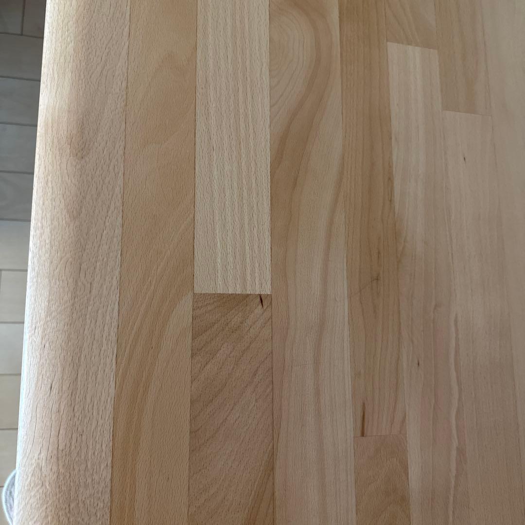 ニトリ 165×85×70 ナチュラルウッド 長方形テーブル