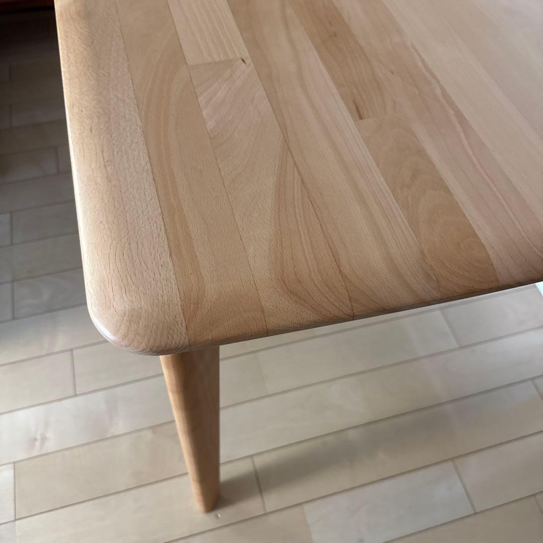 ニトリ 165×85×70 ナチュラルウッド 長方形テーブル