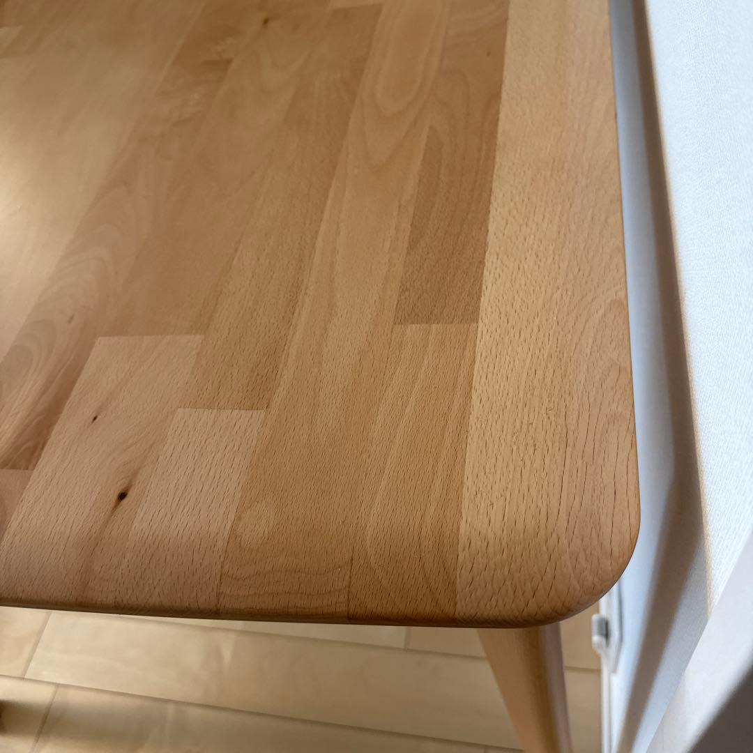 ニトリ 165×85×70 ナチュラルウッド 長方形テーブル