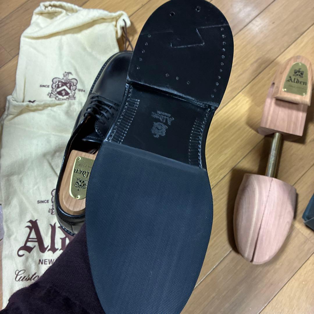 Alden（オールデン）9901 コードバン ブラックシューツリー付き