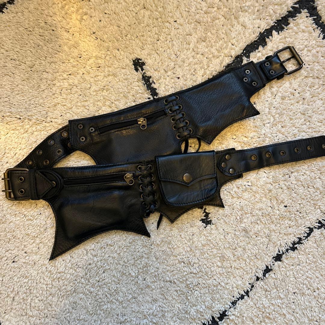 KMRii風 ボディバッグ ブラック