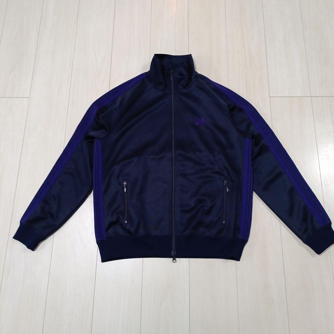 NEEDLES トラックジャケット　ニードルス　ネイビー　パープル　L 極美品