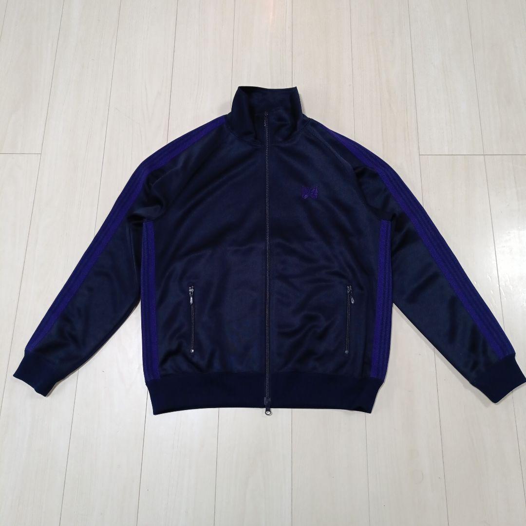 NEEDLES トラックジャケット　ニードルス　ネイビー　パープル　L 極美品