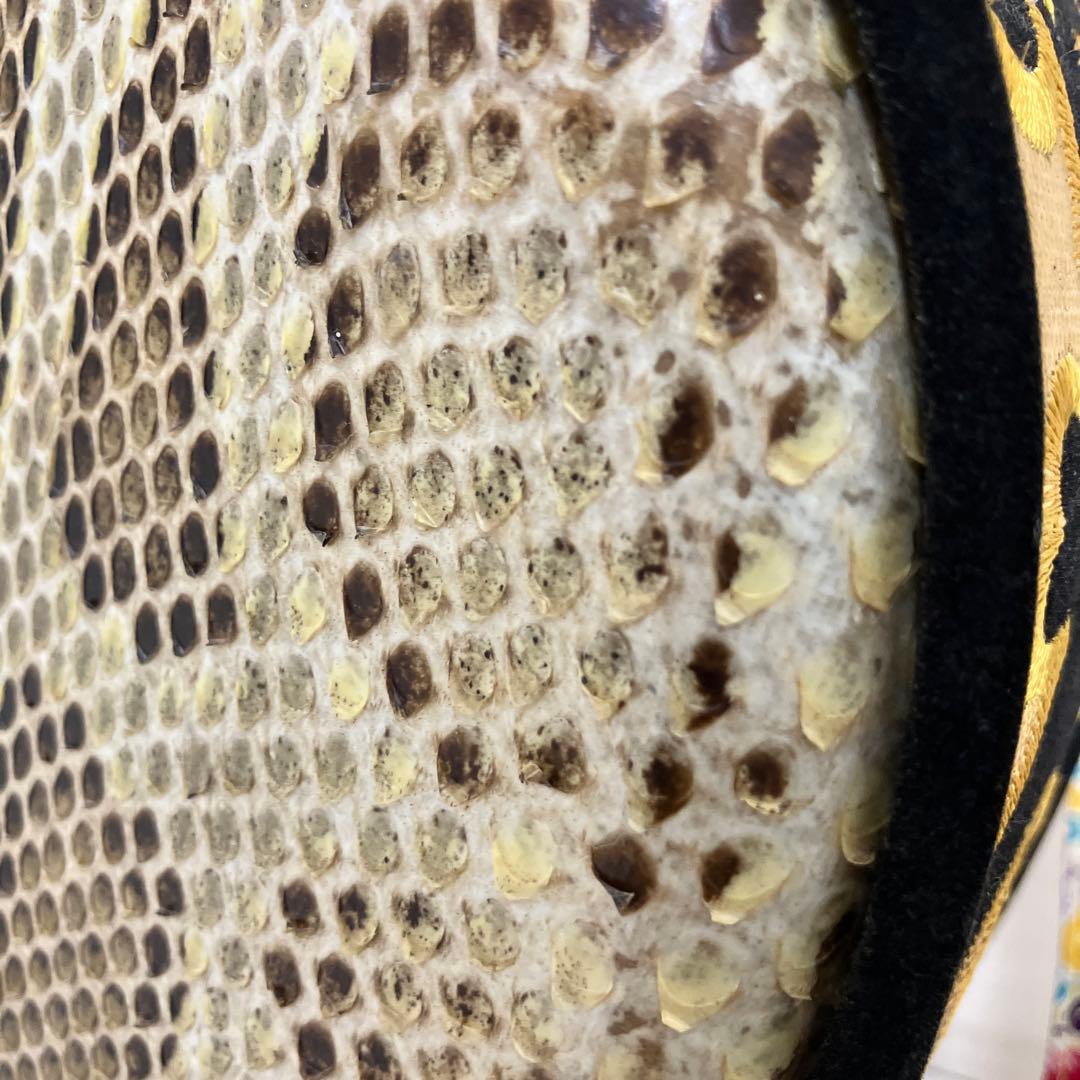 沖縄三線 蛇柄 三味線　和楽器 ハードケース　付属品セット