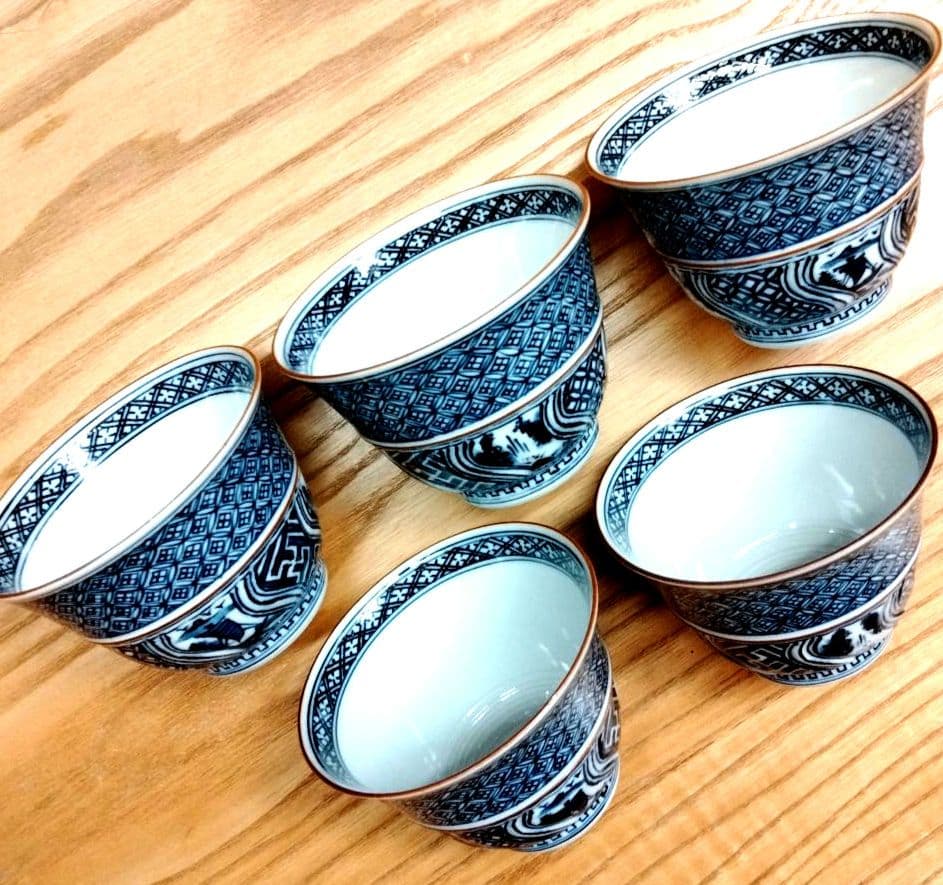 ☆ 平安光泉 清水焼 染付湯呑