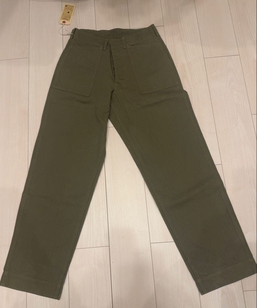 新品タグ付 ジェラード John Gluckow ワークパンツ オリーブ