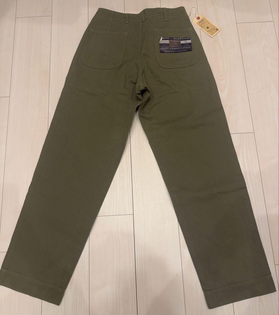 新品タグ付 ジェラード John Gluckow ワークパンツ オリーブ