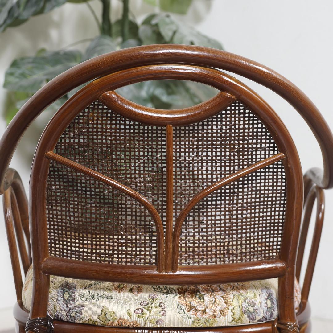 新品　未使用　アジアンテイスト　籐座椅子