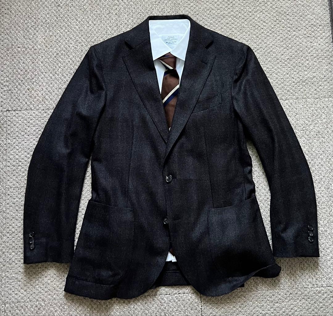 DRESSTERIOR スーツ 46 REDA Super110 ブラウン　茶色