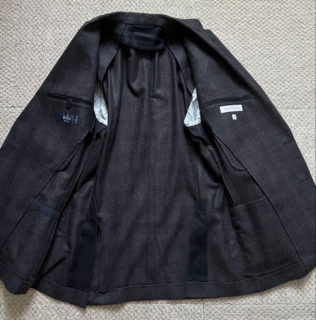 DRESSTERIOR スーツ 46 REDA Super110 ブラウン　茶色