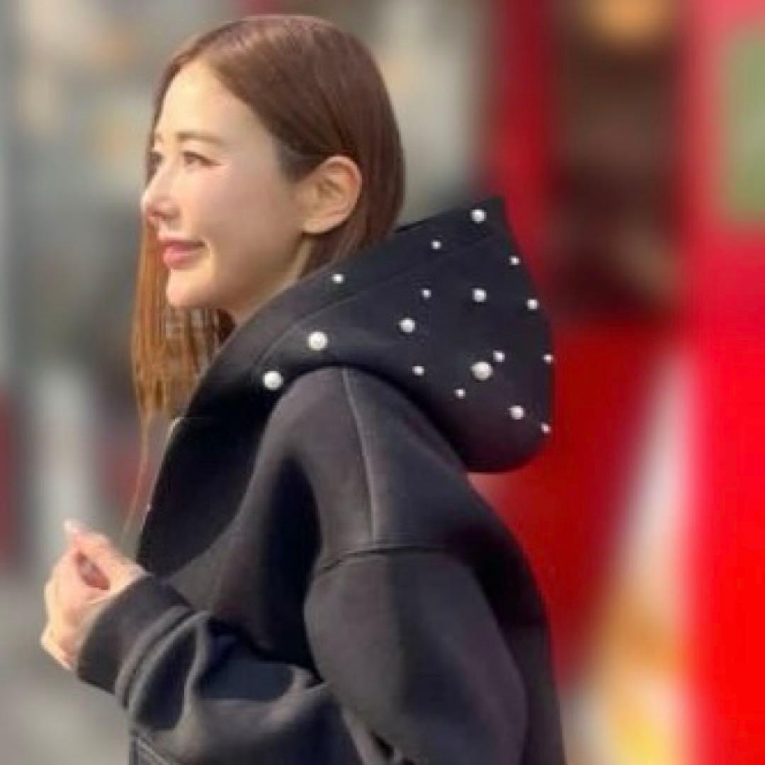 オブリ obli 完売パールパーカー　ブラック