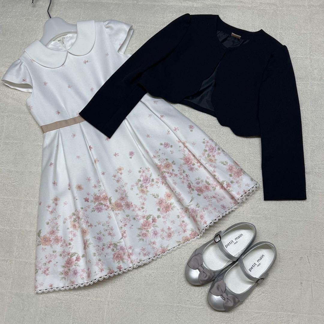 プティマイン　卒園入学式　フォーマルアンサンブル　靴付き　120 【匿名配送】