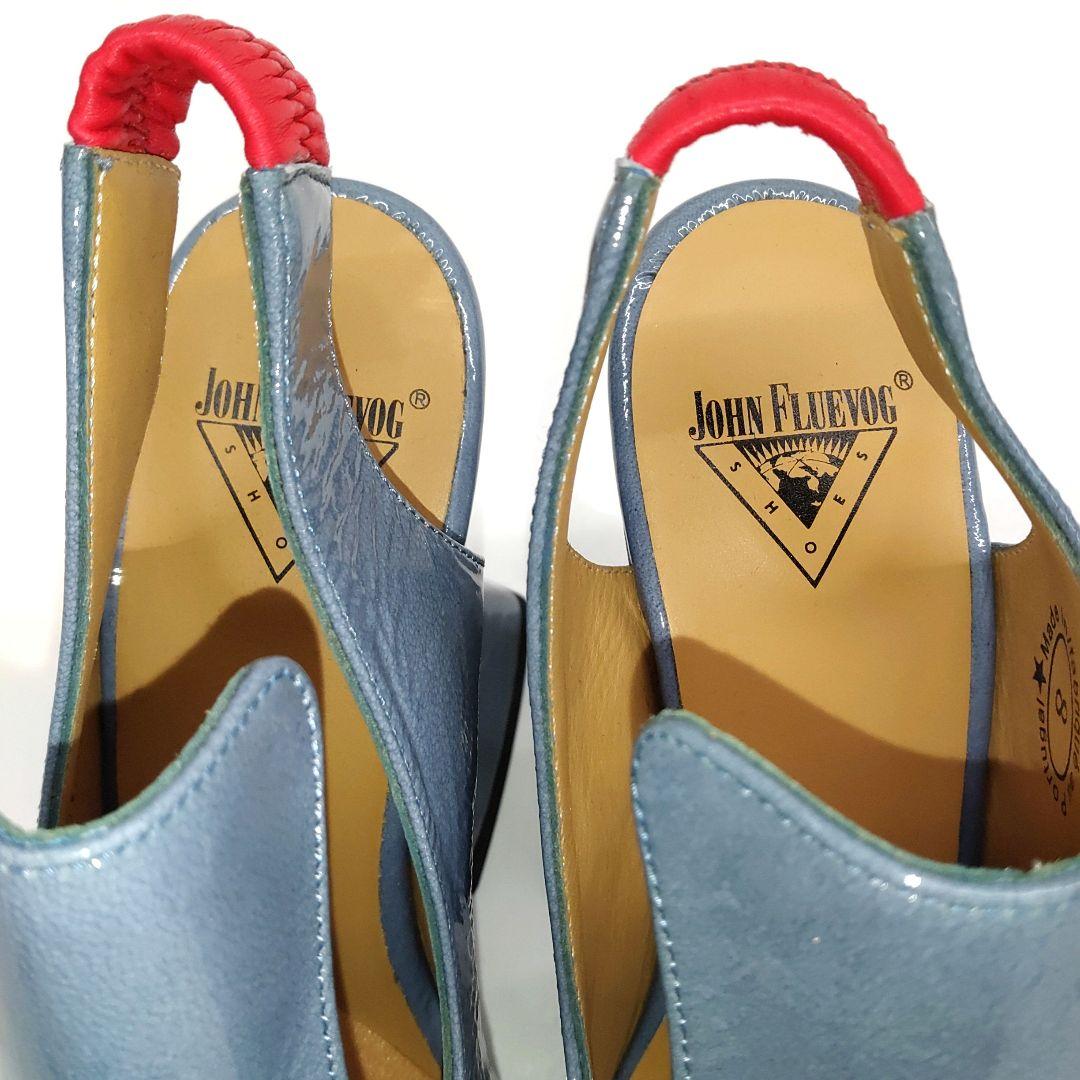 コムデギャルソン × ジョン フルエヴォーグ レザー パンプス 8332