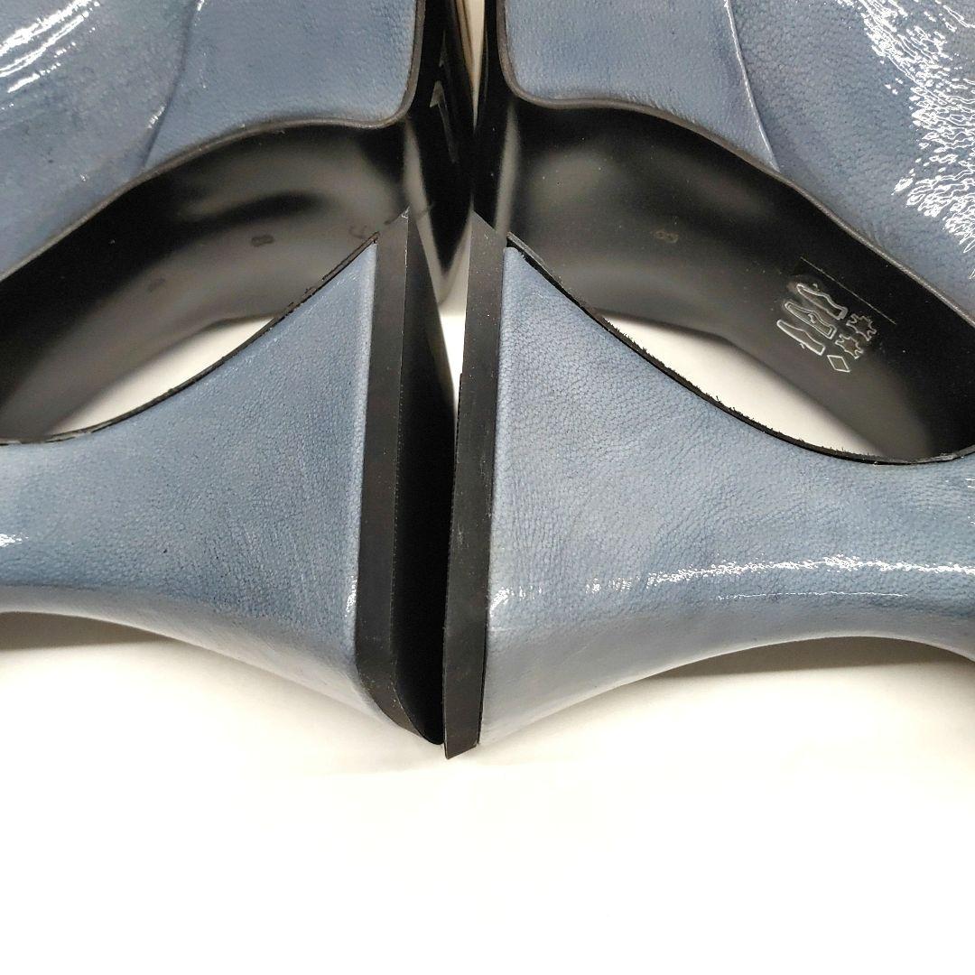 コムデギャルソン × ジョン フルエヴォーグ レザー パンプス 8332