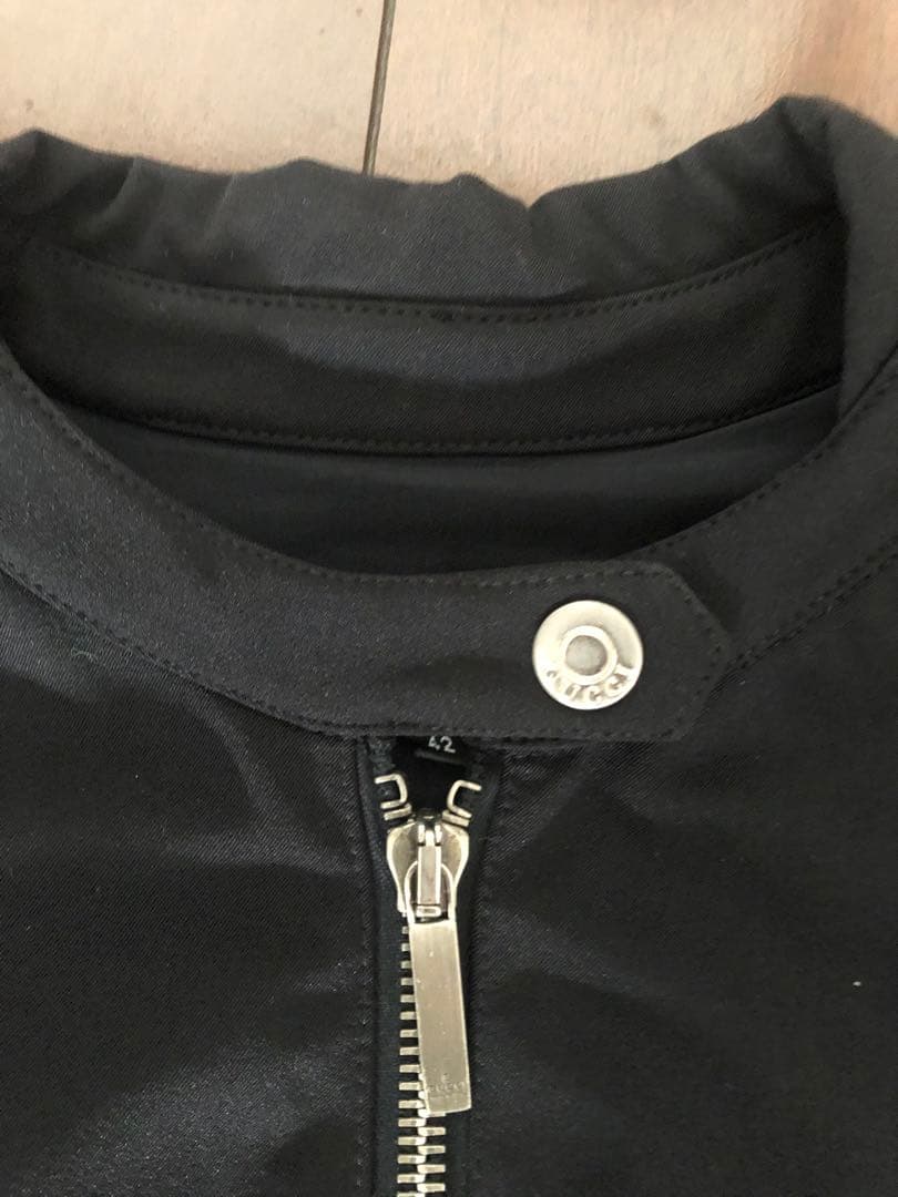 GUCCI （42 Mサイズ）シングルライダースジャケット