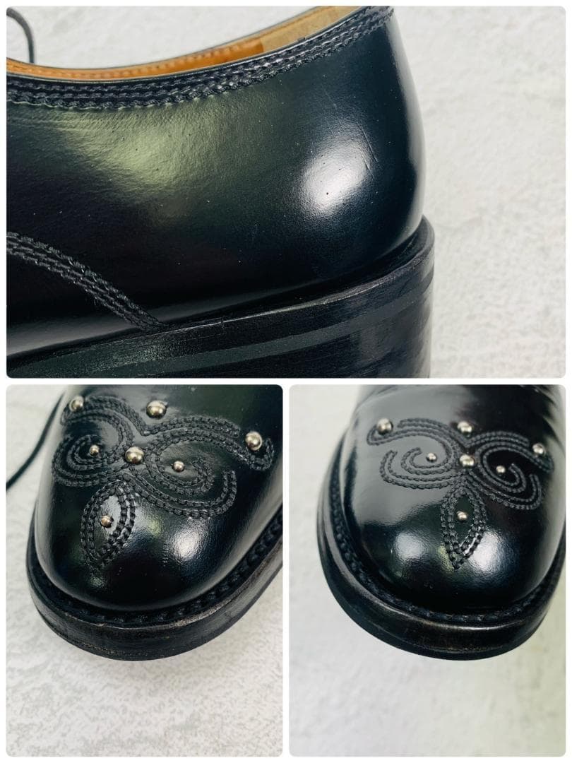 【良品】チャーチ LEAH R シャノン型 スタッズ 黒 35.5 革靴 高級