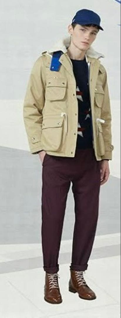 定価4.6万★新品★MAISON KITSUNÉ バーガンディ パンツ 29