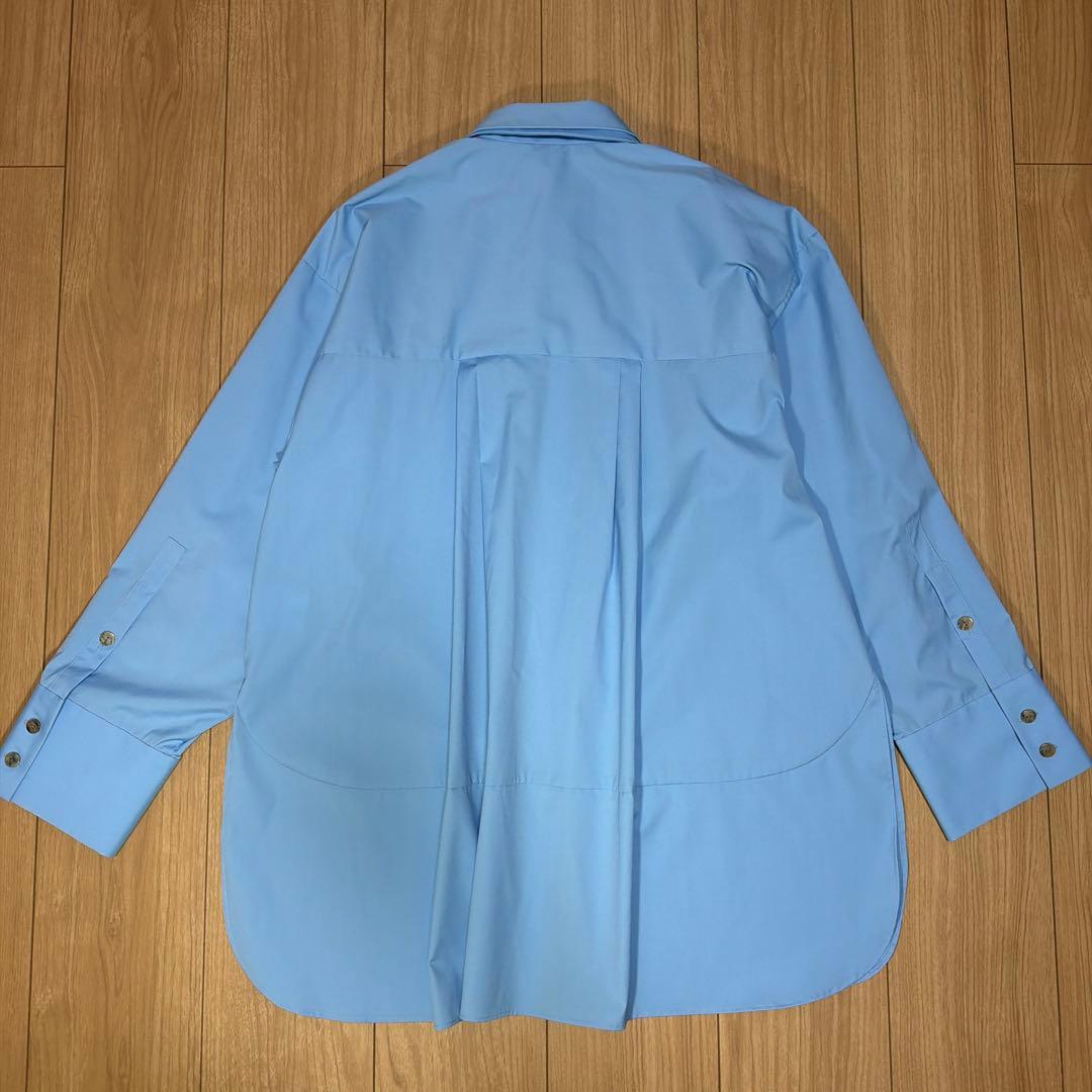 ENFOLD エンフォルド TWIN SHIRT 水色 サイズ38