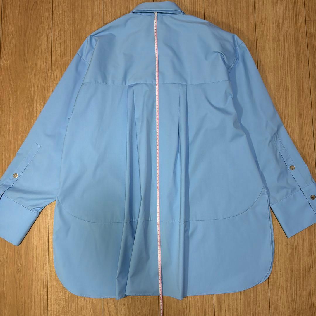 ENFOLD エンフォルド TWIN SHIRT 水色 サイズ38