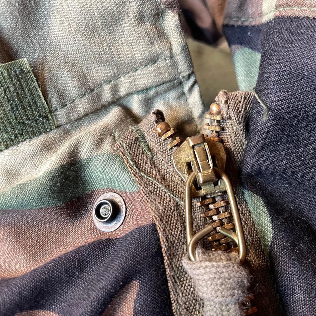 80s米軍 M-65フィールドジャケット ウッドランドカモ