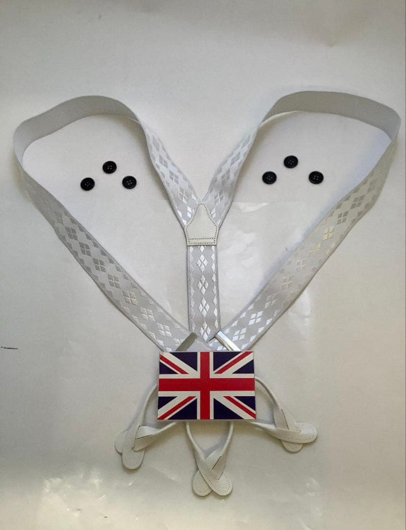 サスペンダー英国製WTDIAアルバートサーストンクラシックＹバックボタン留