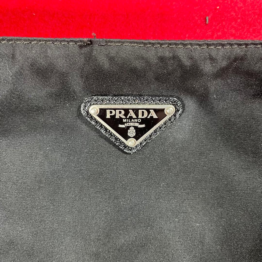 PRADA プラダ　ショルダーバッグ サコッシュ　ナイロン　黒　ヴィンテージ