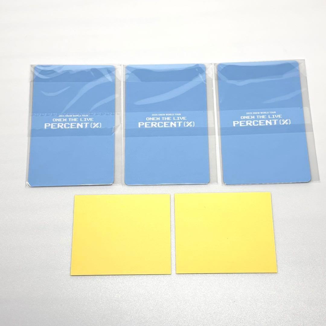 ONEW 購入特典　トレカ　３種　コンプ　セルフィー　ステッカー