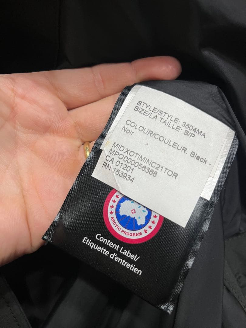 専用☆美品 クリーニング済☆カナダグース マクミラン 黒 タグ付