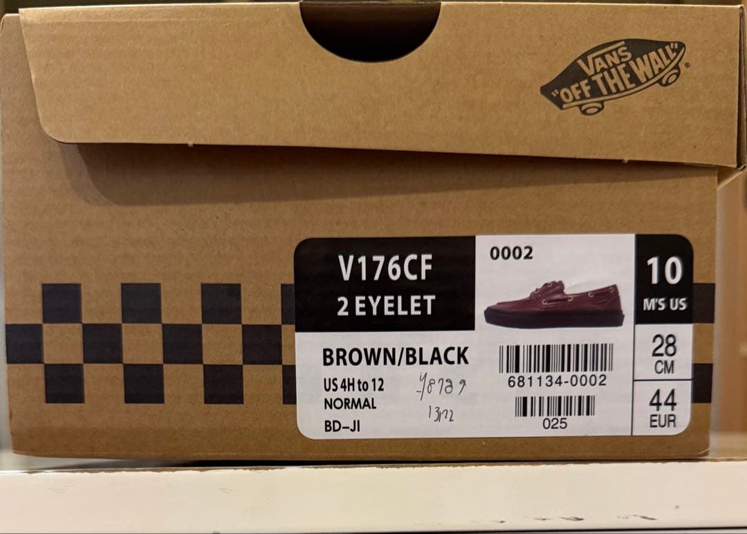 Vans V176CF ブラウン/ブラック 28cm 2アイレット