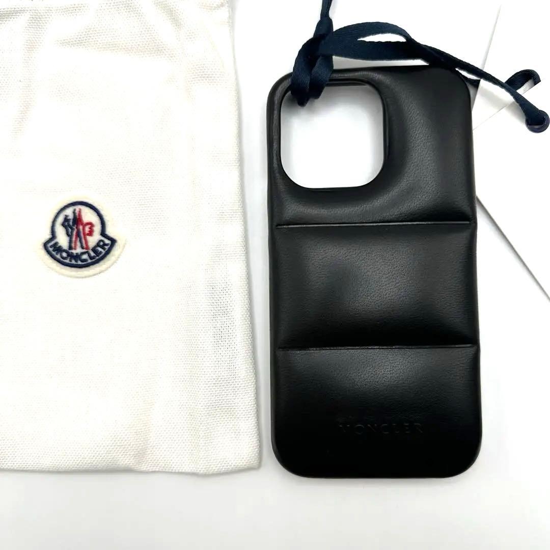 MONCLER iPhoneケース 黒 13pro 14pro 新品未使用