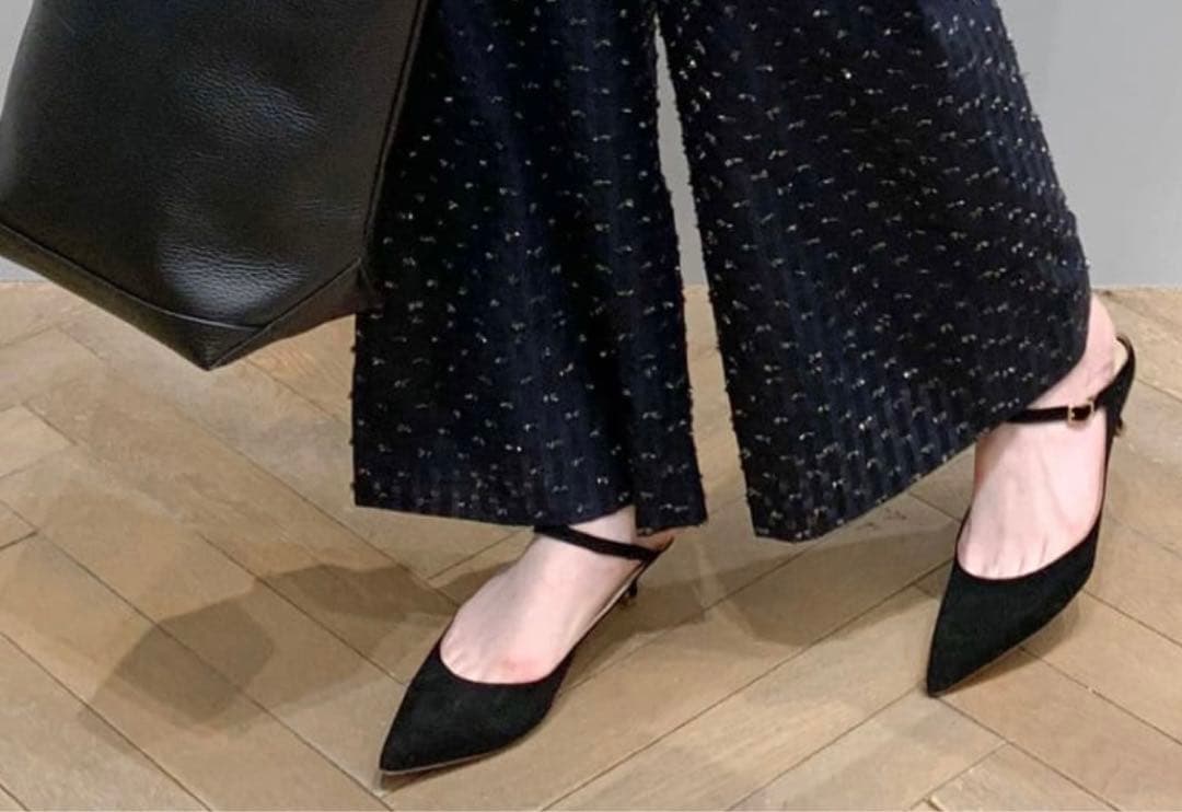 FABIO RUSCONI ストラップパンプス　38 ブラック　IENA　新品