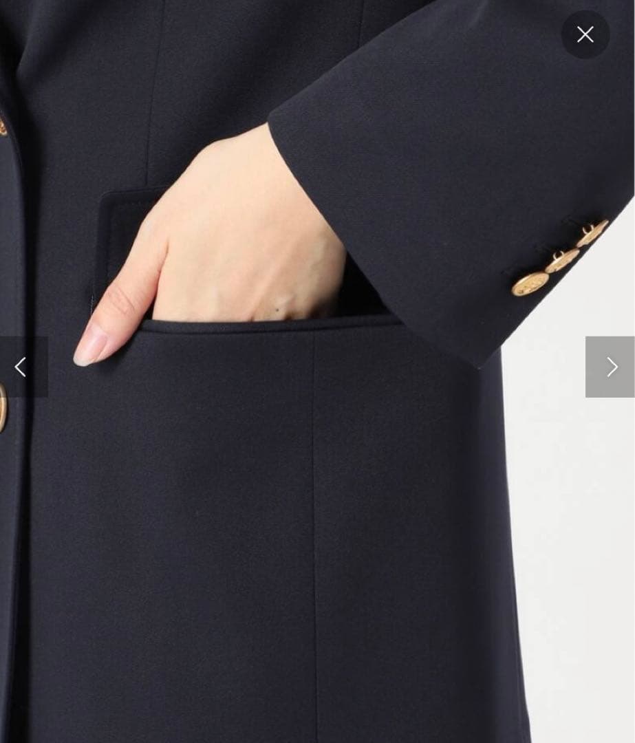 Spick & Span ドライツイルダブルブレストジャケット　36