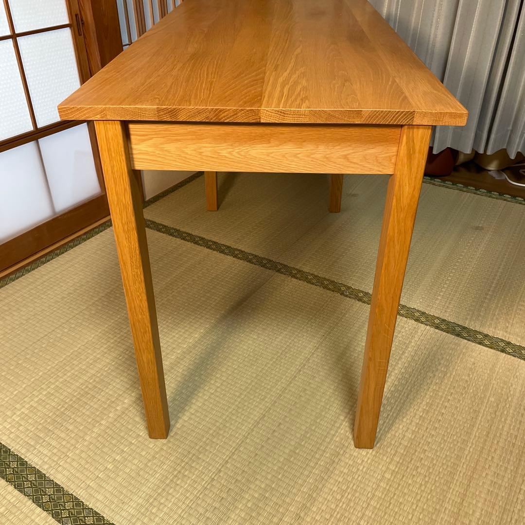無印良品　オーク材無垢材デスク
