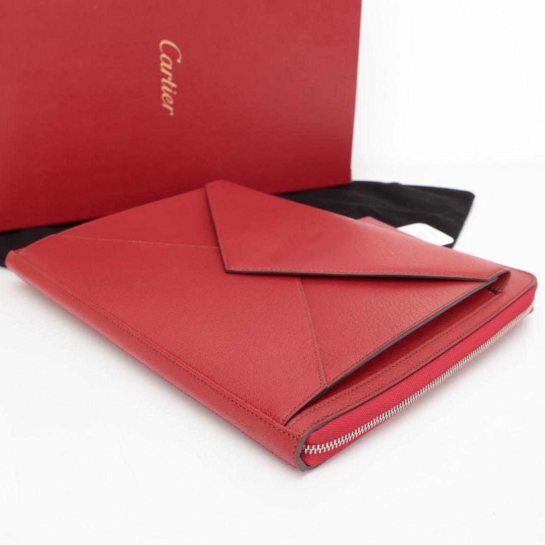 新品未使用 カルティエ Cartier レッド クラッチバッグ