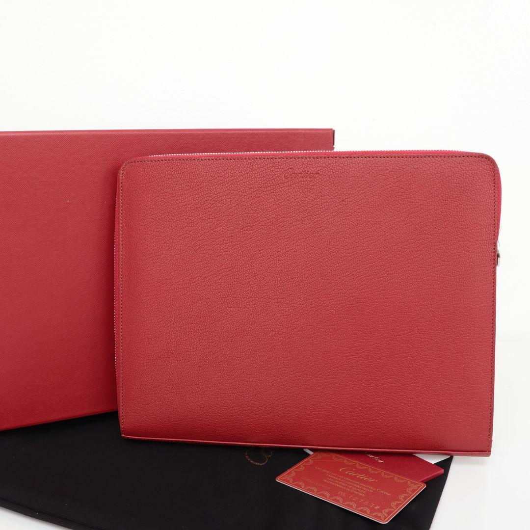 新品未使用 カルティエ Cartier レッド クラッチバッグ