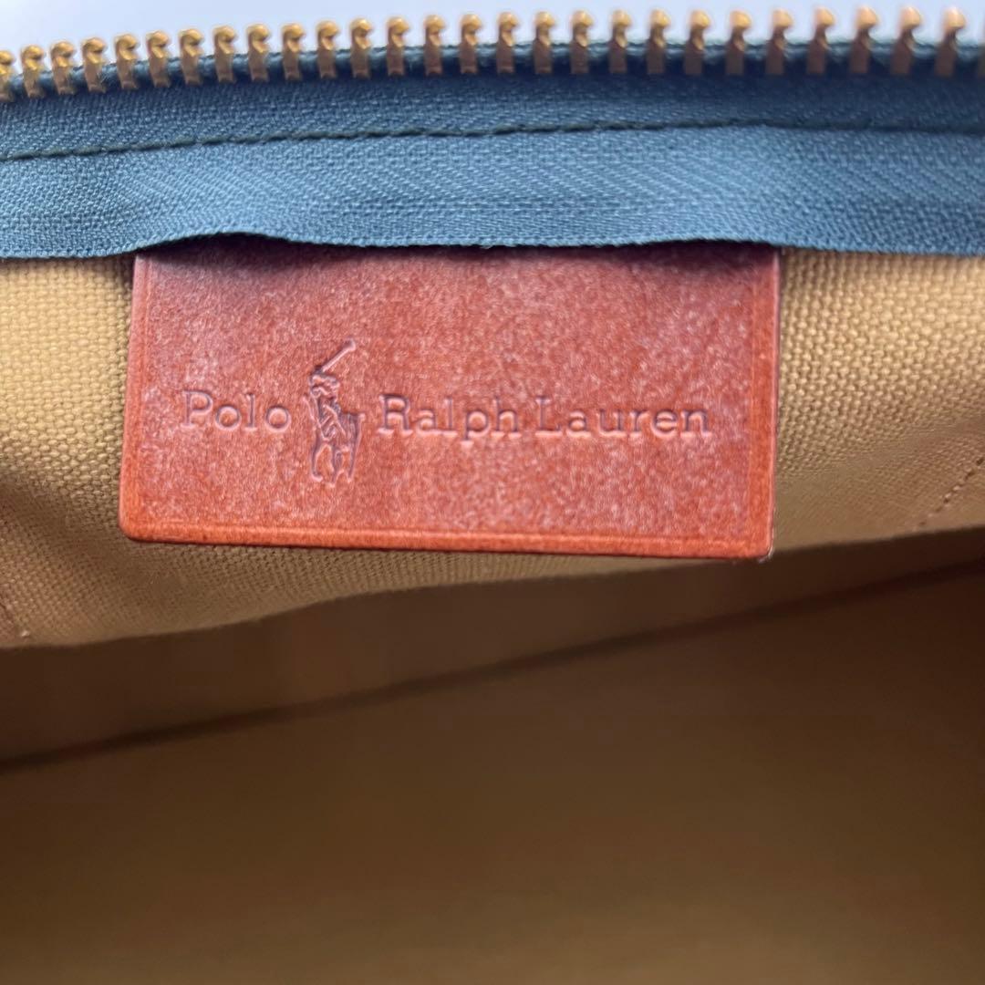【極美品・ブラシ・南京錠付き】RALPH LAUREN ボストンバッグ レザー